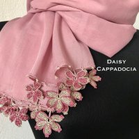 トゥーオヤ　桜のコットンストール（綿100％）ピンク